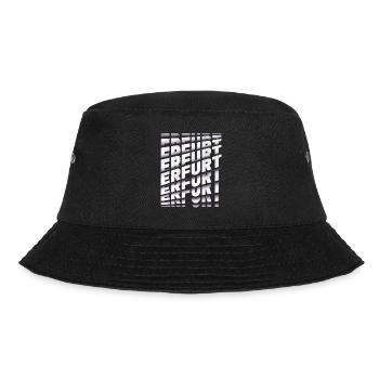 Erfurt Deutschland Stadt Schrift Skyline Heimat - Bucket Hat - Schwarz - Vorne - Lela (165cm)