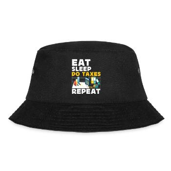 Accountant Bookkeeper Accounting - Bucket Hat - Schwarz - Vorne - Lela (165cm)