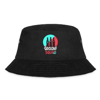 Bräutigam Team Sprüche Hochzeit Party Heirat - Bucket Hat - Schwarz - Vorne - Lela (165cm)