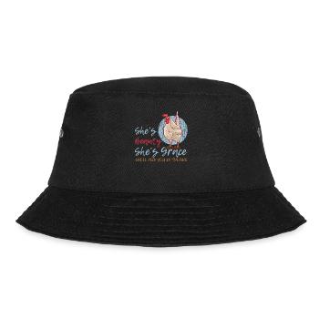 Chicken lover Shes Beauty Funny quote Shes Gr - Bucket Hat - black - Front - Lela (165cm)