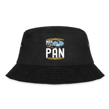 Goldwaschen Goldschürfer - Bucket Hat - Schwarz - Vorne - Lela (165cm)