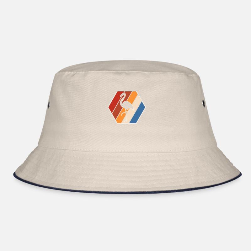 Flamingo Retro Bucket Hat