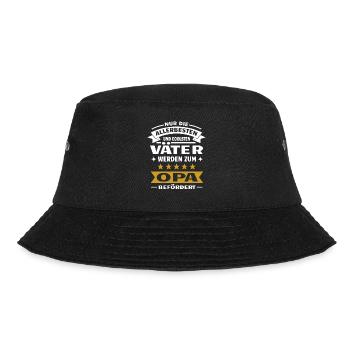 Opa Enkel Opi Enkelkinder Enkelin Komplizen Vater - Bucket Hat - Schwarz - Vorne - Lela (165cm)