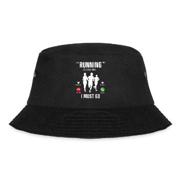Running Runner Half Marathon Phone - Bucket Hat - black - Front - Lela (165cm)