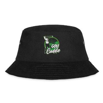 Golf Caddie Beruf Golfer Golfen - Bucket Hat - Schwarz - Vorne - Lela (165cm)
