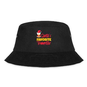 Trumpet Player Christmas Santa's - Bucket Hat - Schwarz - Vorne - Lela (165cm)