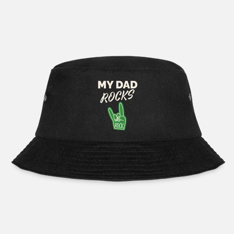 Dad Rockt - Bucket Hat - Schwarz
