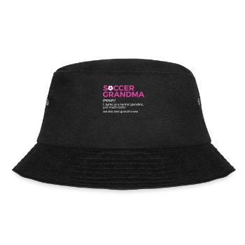 Fußball Spieler Geschenk - Bucket Hat - Schwarz - Vorne - Lela (165cm)