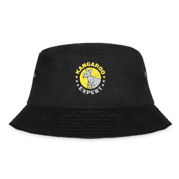 Kangaroo Expert Animal Kangaroos Lover - Bucket Hat - black - Front - Lela (165cm)