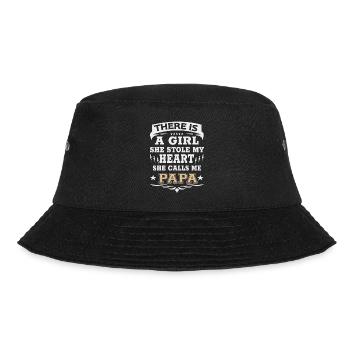 There is a girl heart proud daddy daughter - Bucket Hat - black - Front - Lela (165cm)