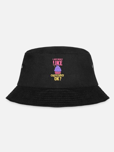 I just really like cupcakes cupcake sweet - Bucket Hat - black