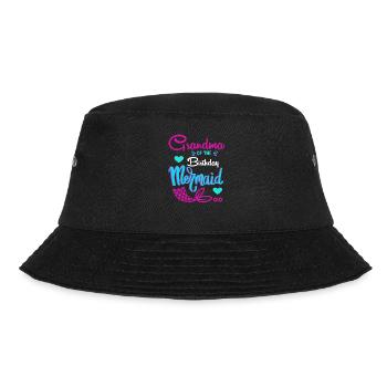 Lustige Oma der Bday Mermaid Oma - Bucket Hat - Schwarz - Vorne - Lela (165cm)