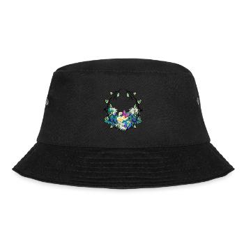 Frühlingsanfang Jahreszeit Naturliebhaber Umwelt - Bucket Hat - Schwarz - Vorne - Lela (165cm)