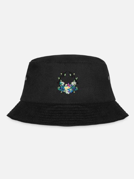 Frühlingsanfang Jahreszeit Naturliebhaber Umwelt - Bucket Hat - Schwarz