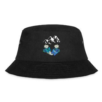 Austria Switzerland Dolomites Salzburg South Tyrol Alm - Bucket Hat - black - Front - Lela (165cm)