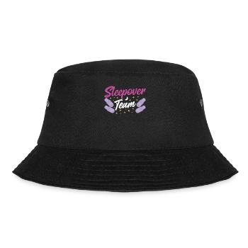 Übernachtungs Team Übernachten Übernachtung Süß - Bucket Hat - Schwarz - Vorne - Lela (165cm)