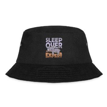 Experte Für Übernachtungen Übernachten Süß Party - Bucket Hat - Schwarz - Vorne - Lela (165cm)