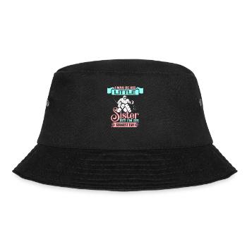 Little Sister's Biggest Football Fan T-Tee - Bucket Hat - black - Front - Lela (165cm)
