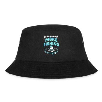 Moins de drame Plus de pêche Pêche Pêcheurs Pêcheur Pêcheur - Bob - noir - Devant - Lela (165cm)