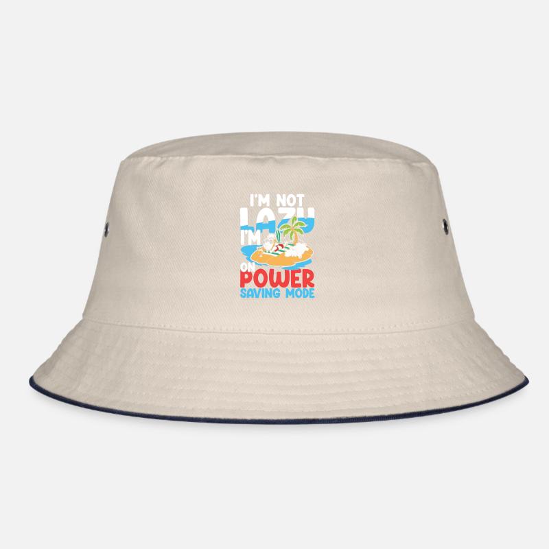 I'm Not Lazy I'm On Power Saving Mode Bucket Hat