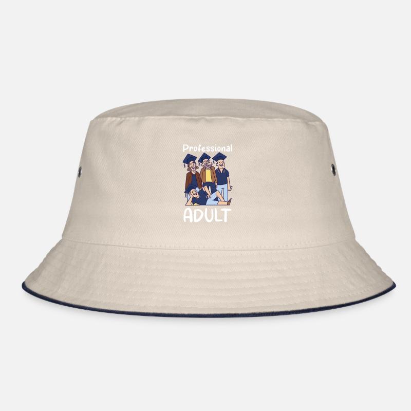 Professionelle Erwachsene Absolvent Graduiert Bucket Hat