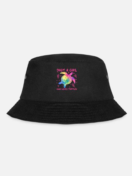 Spaß die Mädchen, die Schildkröten liebt - Frauen - Bucket Hat - Schwarz