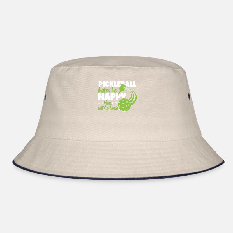 Pickleball Pickleball Makes Me Bucket Hat