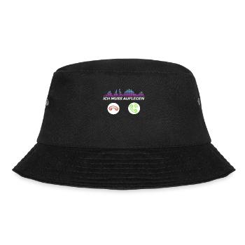 DJ Auftritt Auflegen - Bucket Hat - Schwarz - Vorne - Lela (165cm)