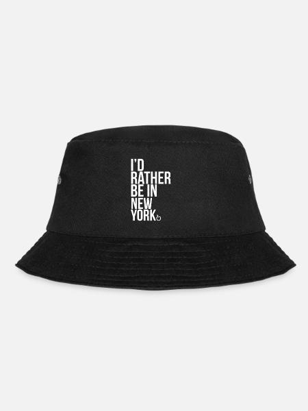 New York - Bucket Hat - Schwarz