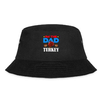 I'm the Dad Turkey - Bucket Hat - Schwarz - Vorne - Lela (165cm)