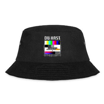 Du Hast Sendepause Testbild 90er Party 80er Jahre - Bucket Hat - Schwarz - Vorne - Lela (165cm)