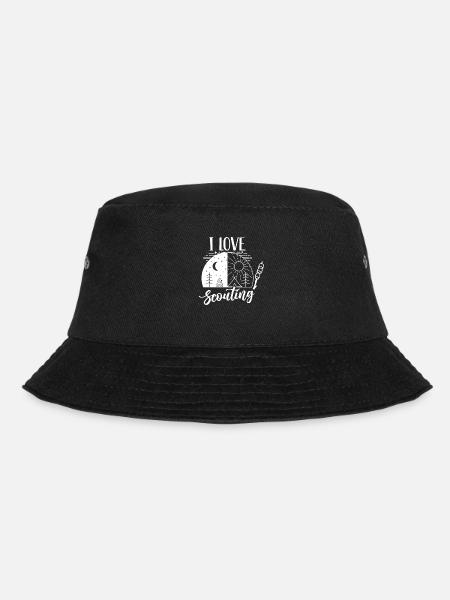 Ich Liebe Pfadfinder Zeltlager Sippe Pfadfinden - Bucket Hat - Schwarz