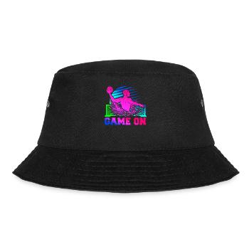 Water Polo Retro 80s 90s Game On - Bucket Hat - black - Front - Lela (165cm)