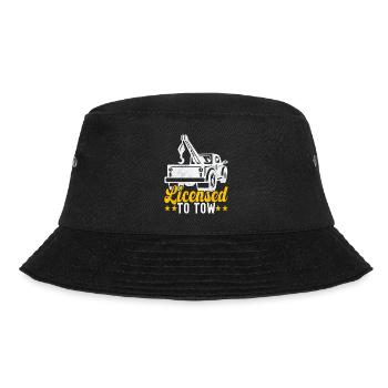 Abschleppwagen Abschleppdienst - Bucket Hat - Schwarz - Vorne - Lela (165cm)