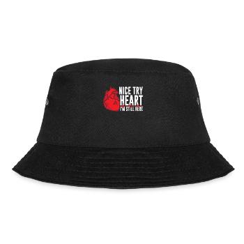 Netter Versuch Herz Ich Bin Immer Noch Hier - Bucket Hat - Schwarz - Vorne - Lela (165cm)