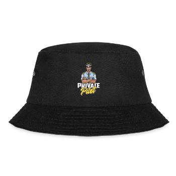 Privatpilot Jet Kleinflugzeug Leichtflugzeug - Bucket Hat - Schwarz - Vorne - Lela (165cm)