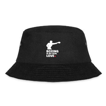 Ich Liebe Boxen Für Alle Boxer Und Boxliebhaber. - Bucket Hat - Schwarz - Vorne - Lela (165cm)