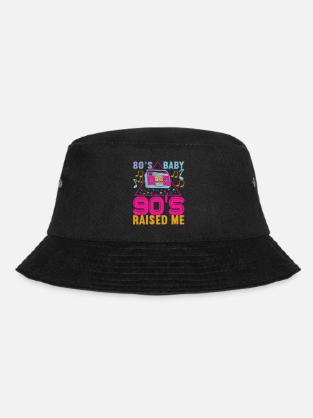 90er Jahre 90s 90er Party - Bucket Hat - Schwarz
