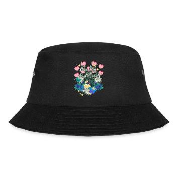 Nature Spring Flowers Lily of the Valley Hearts Fantasy - Bucket Hat - black - Front - Lela (165cm)