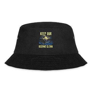 Haltet Unsere Ozeane Sauber Ocean Protection See - Bucket Hat - Schwarz - Vorne - Lela (165cm)