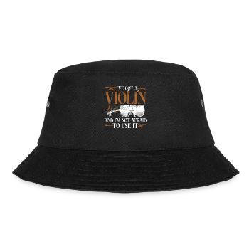 Violin Violinist Vintage I've Got - Bucket Hat - Schwarz - Vorne - Lela (165cm)