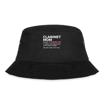 Klarinette Musiker - Bucket Hat - Schwarz - Vorne - Lela (165cm)