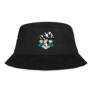 Austria Alps Cheese Enjoyment Swiss Mouse Rodent Child - Bucket Hat - black - Front - Lela (165cm)