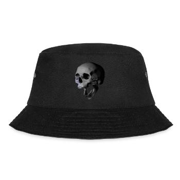 Totenschädel - Bucket Hat - Schwarz - Vorne - Lela (165cm)