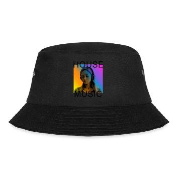 HouseMusic - Bucket Hat - Schwarz - Vorne - Lela (165cm)
