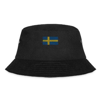 Schweden Flagge - Bucket Hat - Schwarz - Vorne - Lela (165cm)