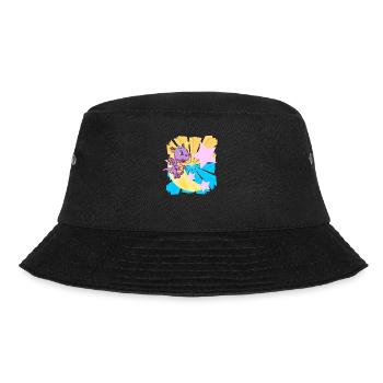 Good Night Dino Dream Fantasy Sleep Dream - Bucket Hat - black - Front - Lela (165cm)