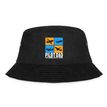 Pilot Flugzeug - Bucket Hat - Schwarz - Vorne - Lela (165cm)