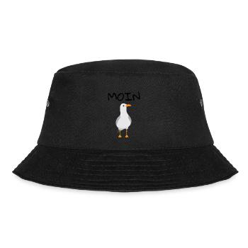 MOIN Möwe - Bucket Hat - Schwarz - Vorne - Lela (165cm)