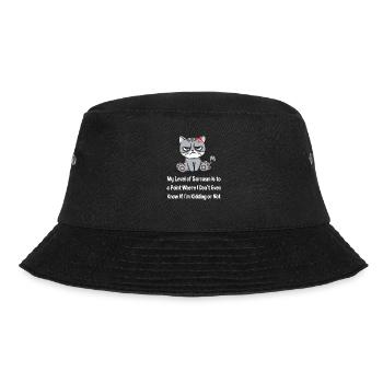 I don't know if I'm joking or not funny s - Bucket Hat - black - Front - Lela (165cm)
